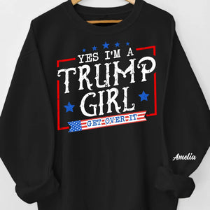 I'm Always A Red Girl - US Elections Personalized Custom Unisex Sweatshirt With Design On Sleeve - Gift For Best Friends, BFF, Sisters