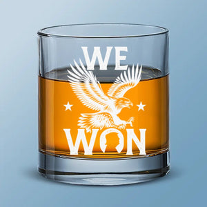 A New Vision For The Nation - US Election Whiskey Glass - Gift For Conservative Supporters