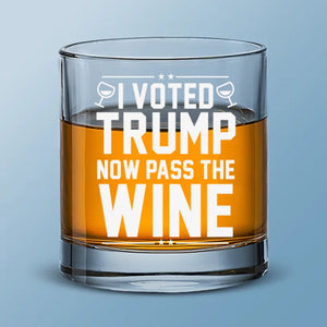 Victory Belongs To The Most Persevering - US Election Whiskey Glass - Gift For Conservative Supporters