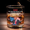 Change Is Coming And It Starts Right Here - US Election Whiskey Glass - Gift For Conservative Supporters