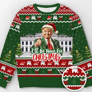 A Merry Christmas For Those Who Dream Of Change - US Election Ugly Sweatshirt - Unisex Wool Jumper - Christmas Gift For Conservative Supporters