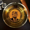 The Future Is Calling And Change Begins Right Here - US Election Whiskey Glass - Gift For Conservative Supporters