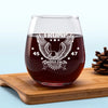 A Historic Win For The 45th And 47th Leader - US Election Wine Glass