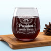 Change Is In The Air For The United States - US Election Wine Glass