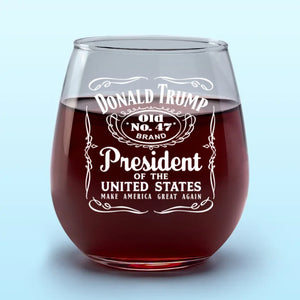 Change Is In The Air For The United States - US Election Wine Glass