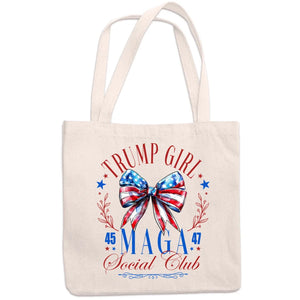 Red Girl Social Club - US Elections Tote Bag - Gift For Best Friends, BFF, Sisters