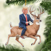A Christmas For Those Who Dream Of Change - US Election Acrylic Custom Shaped Ornament - Christmas Gift And Decor For Conservative Supporters
