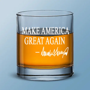 We’re Going To Build A Great Future - US Election Whiskey Glass - Gift For Conservative Supporters