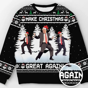 Let’s Bring The Magic Back To Christmas - US Election Ugly Sweatshirt - Unisex Wool Jumper - Christmas Gift For Conservative Supporters