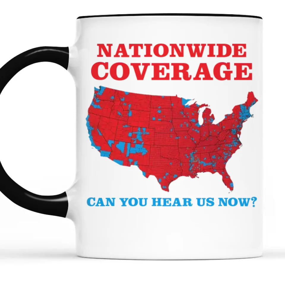Nationwide Coverage - US Elections Accent Mug