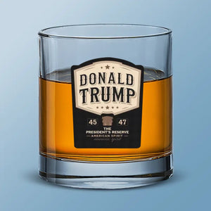 A Transformative Future For Our Nation - US Election Whiskey Glass - Gift For Conservative Supporters