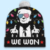 Bold Leadership For A Bold Nation - US Election Christmas Beanie Hat - Christmas Gift For Conservative Supporters