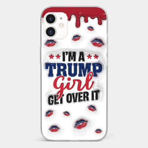 A Conservative Girl - US Election 3D Inflated Effect Printed Clear Phone Case - Gift For Best Friends, BFF, Sisters