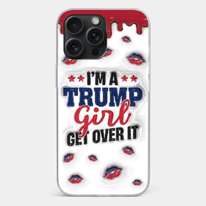 A Conservative Girl - US Election 3D Inflated Effect Printed Clear Phone Case - Gift For Best Friends, BFF, Sisters
