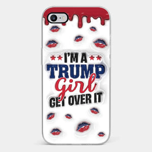 A Conservative Girl - US Election 3D Inflated Effect Printed Clear Phone Case - Gift For Best Friends, BFF, Sisters