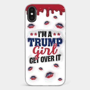 A Conservative Girl - US Election 3D Inflated Effect Printed Clear Phone Case - Gift For Best Friends, BFF, Sisters