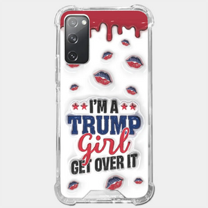 A Conservative Girl - US Election 3D Inflated Effect Printed Clear Phone Case - Gift For Best Friends, BFF, Sisters