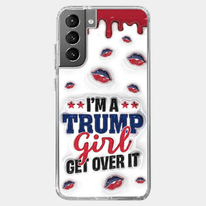 A Conservative Girl - US Election 3D Inflated Effect Printed Clear Phone Case - Gift For Best Friends, BFF, Sisters