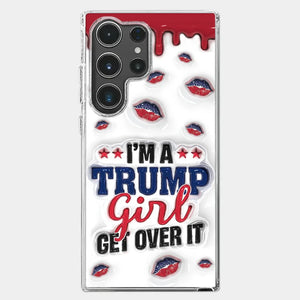 A Conservative Girl - US Election 3D Inflated Effect Printed Clear Phone Case - Gift For Best Friends, BFF, Sisters