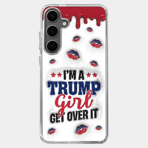 A Conservative Girl - US Election 3D Inflated Effect Printed Clear Phone Case - Gift For Best Friends, BFF, Sisters