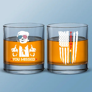 His Victory Is Worth Celebrating - US Election Whiskey Glass - Gift For Conservative Supporters