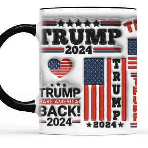 Get Involved Your Voice Deserves A Place - US Elections 3D Inflated Effect Printed Mug - Gift For Conservative Supporters