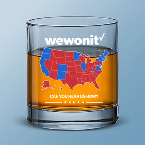 Let’s Celebrate Together - US Election Whiskey Glass - Gift For Conservative Supporters