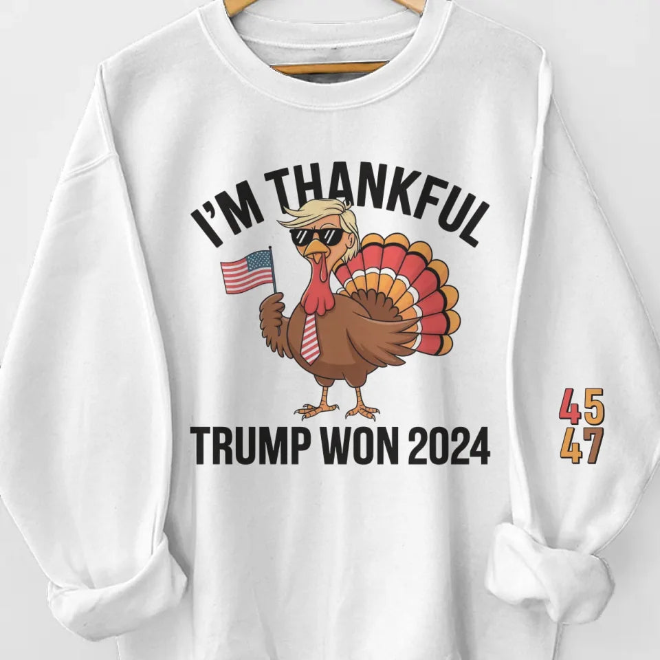 Take A Bow To The People's President - US Elections Unisex Sweatshirt With Design On Sleeve