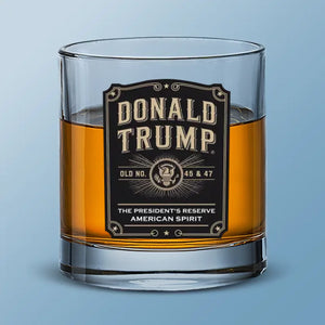 Raise A Glass To The Enduring Spirit Of America - US Election Whiskey Glass - Gift For Conservative Supporters