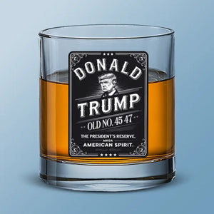 Embracing The Symbol Of American Spirit - US Election Whiskey Glass - Gift For Conservative Supporters