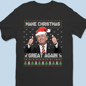 Christmas Is Greater When He's Back In Office - US Election Unisex T-shirt, Premium T-shirt, Hoodie, Sweatshirt