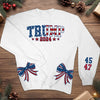 Symbolizing The Essence Of Liberty And Unity - US Election Side Bow Sweatshirt - Gift For Conservative Supporters