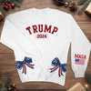 American Pride, 2024 - US Election Side Bow Sweatshirt - Gift For Conservative Supporters