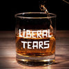Liberal Tears Dropped - US Election Whiskey Glass - Gift For Conservative Supporters