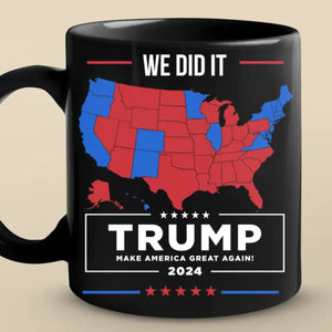 We Are Here To Support Real Progress - US Election Black Mug