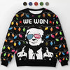We Won The Game - US Election Ugly Sweatshirt - Unisex Wool Jumper - Christmas Gift For Conservative Supporters