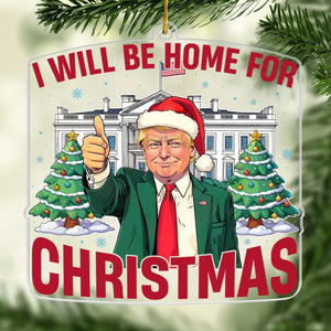 Join The Winning Team Today- US Election Acrylic Custom Shaped Ornament - Christmas Gift And Decor For Conservative Supporters