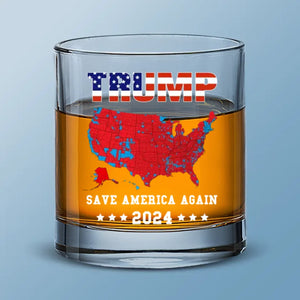 A Toast To America's Future - US Election Whiskey Glass - Gift For Conservative Supporters