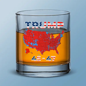 A Tribute To American Unity - US Election Whiskey Glass - Gift For Conservative Supporters