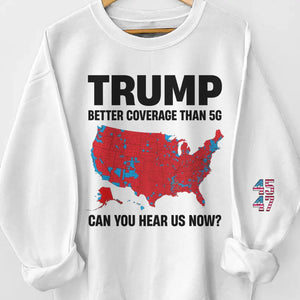 A Bright Future Awaits Us - US Elections Unisex Sweatshirt With Design On Sleeve