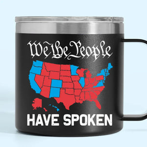 The Future Looks Bright - US Election 14oz Stainless Steel Tumbler With Handle