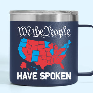 The Future Looks Bright - US Election 14oz Stainless Steel Tumbler With Handle