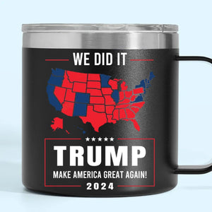 A Time For Renewal And Growth - US Election 14oz Stainless Steel Tumbler With Handle