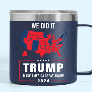 A Time For Renewal And Growth - US Election 14oz Stainless Steel Tumbler With Handle