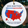 Building A Better Tomorrow - US Election Ceramic Round Shaped Ornament - Gift For Conservative Supporters