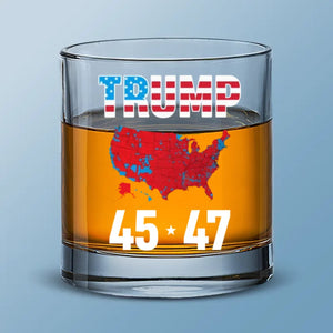 New Nation, New Vision - US Election Whiskey Glass - Gift For Conservative Supporters