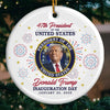 Celebrate Election 47 - US Election Ceramic Round Shaped Ornament - Gift For Conservative Supporters