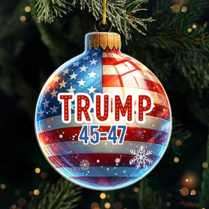 Celebrate Your Political Pride - US Election Acrylic Custom Shaped Ornament - Christmas Gift And Decor For Conservative Supporters