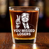 Say Hi Then Say Bye To Losers - US Elections Shot Glass - Gift For Conservative Supporters