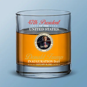 He's Back And Become Stronger - US Election Whiskey Glass - Gift For Conservative Supporters